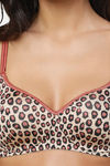 Triumph Padded Non Wired Medium Coverage T-Shirt Bra - Brown - Light Combination — thumbnail 4